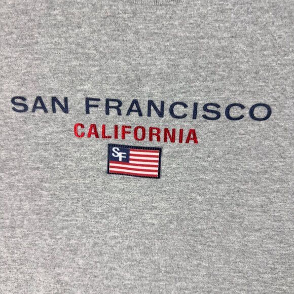 Gildan San Francisco California Graphic Tee Adults S Heather Gray Heavy Cotton - Picture 3 of 7
